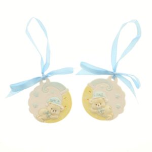 DECO' ORSO CELESTE CON NASTRINO DIAM.5CM