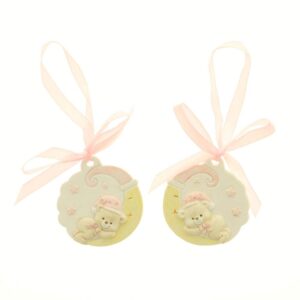 DECO' ORSO ROSA CON NASTRINO DIAM.5CM