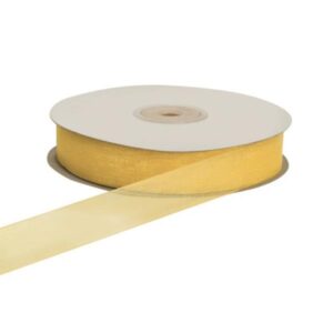 E1007 Nastro organza crema 10mm50mt 36/144   ETM