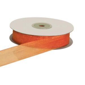 E1009 Nastro organza arancio 10mm 50mt 36/144  ETM