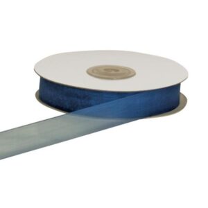 E1018 Nastro organza blu avion 10mm50mt 36/144  ETM