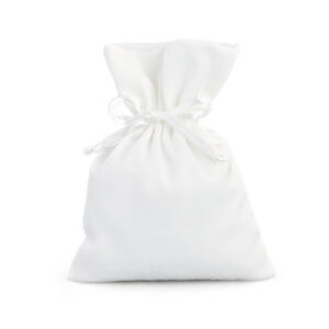 SACCHETTO RASO AVORIO 10X14CM