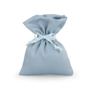 SACCHETTO RASO AZZURRO 8X10CM