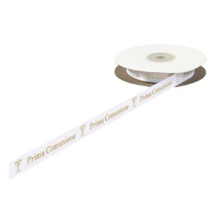 NASTRO COMUNIONE B.CO 15MM 25MT