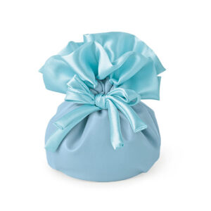 SACCHETTO OVALE ECOPELLE RASO 13X13CM