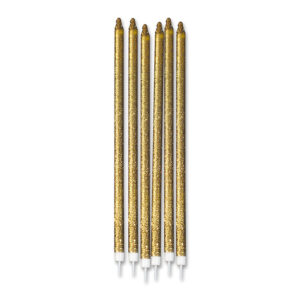 CANDELINE MATITE ORO GLITTER 12 PEZZI