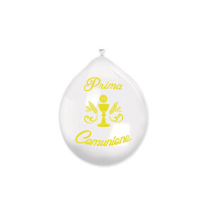 PALLONCINI IN LATTICE"10"PRIMACOMUNIONE   20PEZZI