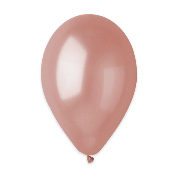 PALLONCINI IN LATTICE 12 ROSA GOLD METAL  100PEZZI LARGE