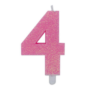 CANDELINA ROSA GLITTER N.4