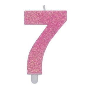 CANDELINA ROSA GLITTER N.7