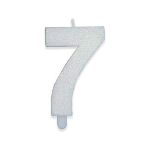 CANDELINA BIANCO GLITTER N.7