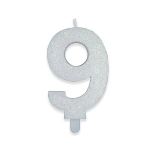 CANDELINA BIANCO GLITTER N.9