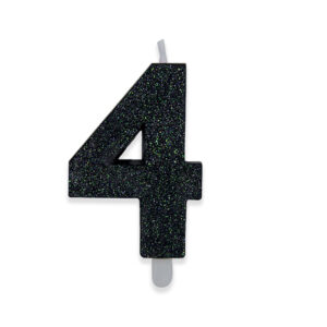CANDELINA NERO GLITTER N.4
