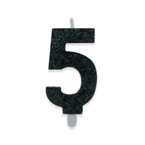 CANDELINA NERO GLITTER N.5