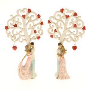 Gioia coppia albero in piedi