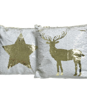 Cuscino Paillettes Renna|Stella