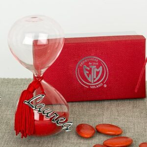 clessidra laurea c/sabbia rossa