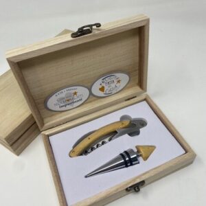 bomboniera cavatappi ctappo cscatola legno