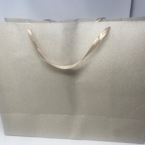 SHOPPER OROPLATINO GLITTERATA
