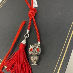 bomboniera laurea microfusione gufetto occhi rossi cnappa