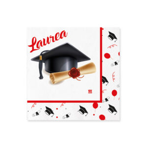 20 Tovaglioli 25 x 25 cm La Mia Laurea