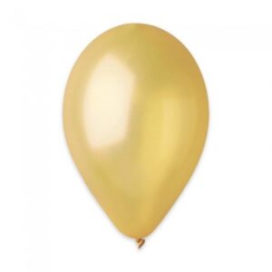 PALLONCINI IN LATTICE METAL "5" 100 PEZZI PICCOLI ORO