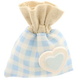 CUORE GESSO BAG CIELO   10CM
