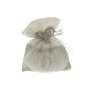 CUORE SILVER BAG  8X10CM