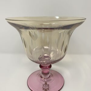 VASO IN VETRO AMBRATO ALTEZZA14,5CM   DIAM 14,5 CM