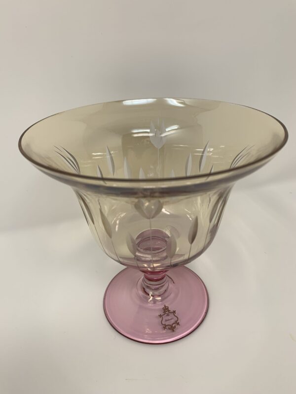 VASO IN VETRO AMBRATO ALTEZZA14,5CM   DIAM 14,5 CM - immagine 2