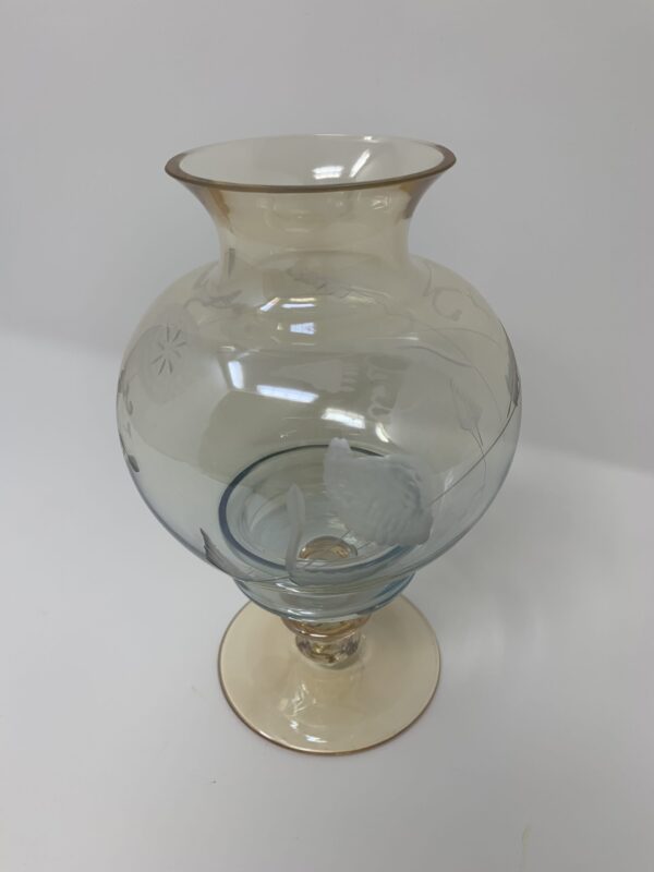 VASO AMBRATO PORTA CANDELA  H18CM  X  DIM. 11CM - immagine 3